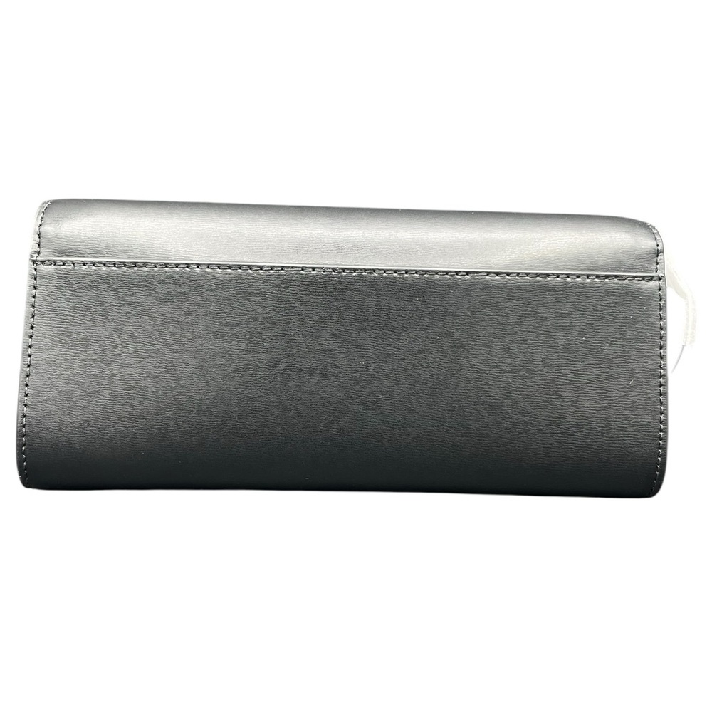 Michael Kors Black Medium Leather Flap Clutch / Crossbody - Picture 3 of 9